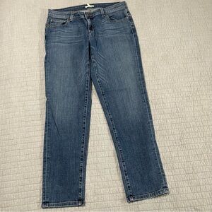 Eileen Fisher Blue Straight Leg Denim Medium Wash Jean Size 6 Soft Comfy Casual